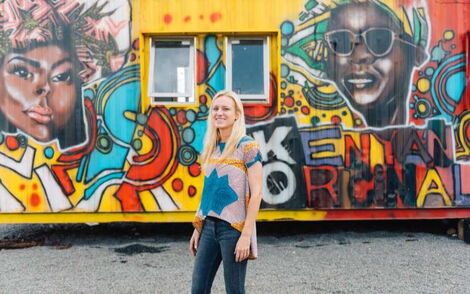 Female tycoon Alexandra Chappatte who founded Kenyans Original back in 2018