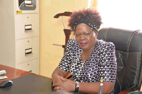 A photo of Kandara MP Alice Wahome in her office.