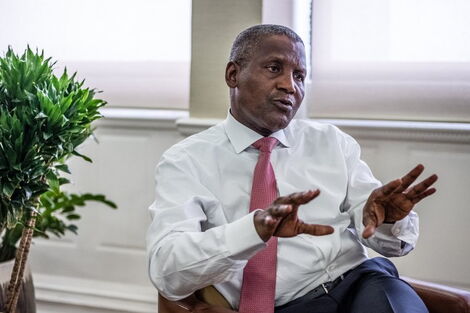 Aliko Dangote, chairman and CEO of the Dangote Group, photographed at his office in Lagos, Nigeria in July 2018