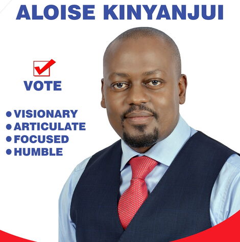 Aloise Kinyanjui's poster for Juja Parliamentary race
