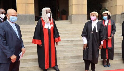 CS AMina Mohammed with CJ David Maraga