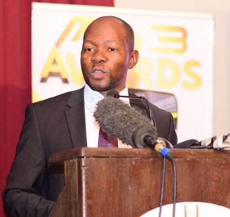 Saboti MP Caleb Amisi speaking at the Ma3 Awards on December 3, 2019.