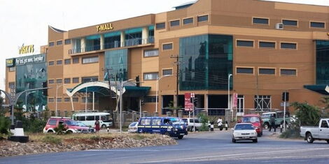 An Image of the T-Mall Roundabout on Langata Road.