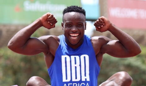 An Undated Image of Kenyan Sprinter Ferdinand Omanyala.