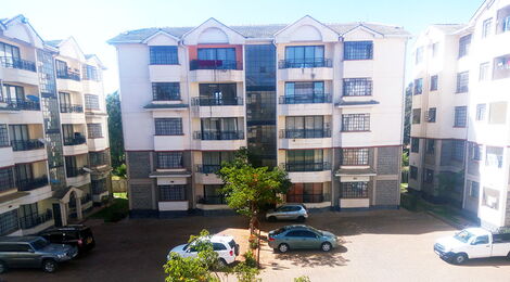 An apartment block in Karen Estate, Nairobi.