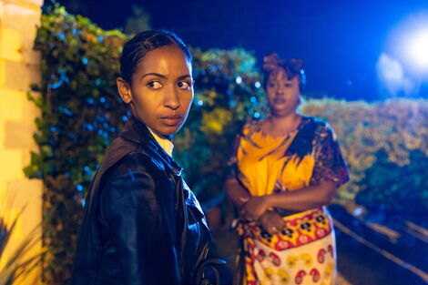 An image of Sarah Hassan,who plays Detective Makena in the film Crime and Justice.j