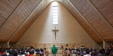 An image of the Sacred Hearts Cathedral in Kericho