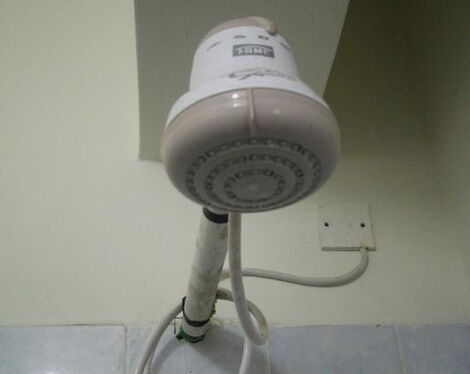 An instant shower water heater.