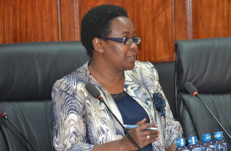 IPOA Chair Anne Makori during vetting by a Parliament committee in 2019.