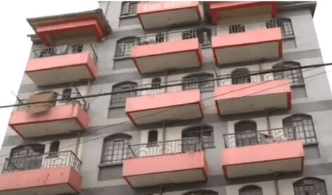 The Building where a Police Officer is Alleged to have Pushed his Girlfriend off the Balcony