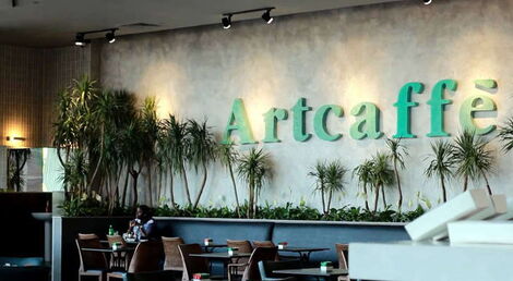 The Artcaffe logo displayed as one of its locations