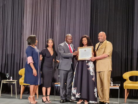 Former KTN Presenter Kendi Ashitiva Receiving International Award on Thursday November 19, 2021