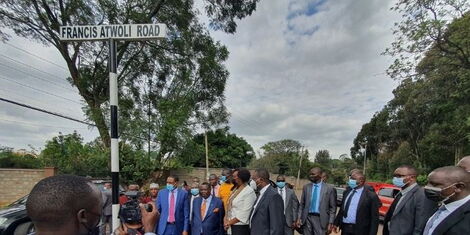 A road named after COTU secretary general Francis Atwoli unveiled on Thursday, May 27