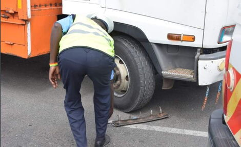 Axle Load Enforcement Highway Unit (ALEHU) hold a crackdown along Southern Bypass