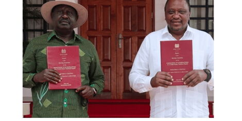President Uhuru and ODM Leader Raila Odinga