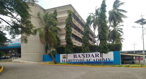Front entrance of Bandari Maritime Academy formerly Bandari College
