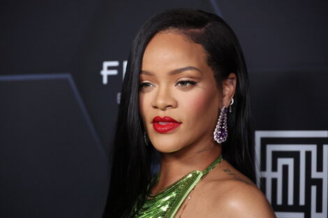 Barbadian Singer Robin Rihanna Fenty at a past event