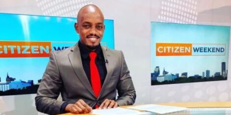 File photo of Bernard Ndong at Citizen TV Station
