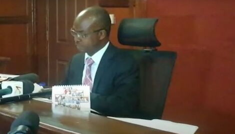 Milimani Senior Principal Magistrate Bernard Ochoi during a court session on Thursday, January 12, 2023, in Nairobi.