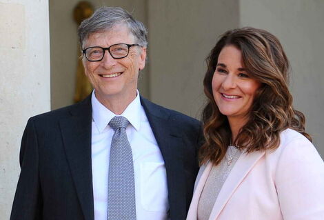 File image of Bill and Melinda Gates