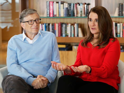 File image of Bill and Melinda Gates