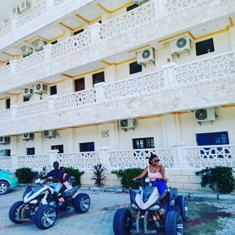 Facade of the Salama Bling Beach Resort Kikambala runned by former Governor Mike Mbuvi Sonko