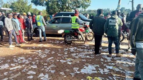 Chaos in Bomet as the UDA party primaries kick off on Thursday April 14, 2022