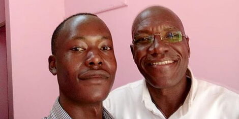 Brian Matiro with Senator Boni Khalwale, May 12, 2022.jpg