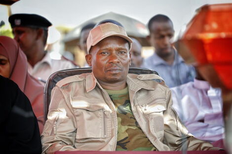 Interior Cabinet Secretary Prof Kindiki Kithure during a security meeting in Wajir County on November 24, 2022. 