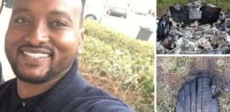 A businessman Bashir Mohamud who went missing on Thursday, May 13, and his vehicle found dumped in Ngong forest.