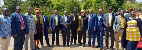 A number of Deputy President William Ruto arrive at the Bomas of Kenya for ANC leader Musalia Mudavadi's big announcement on Sunday, January 23.