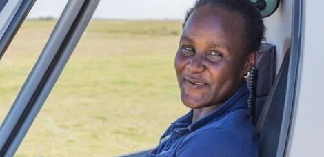 Captain Diana Aupe Naker of the Kenya Army at the Starlite Aviation Training Academy in Durban, South Africa.