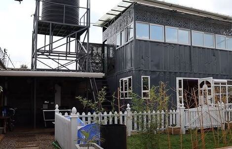 A container home built by Kenyan engineer, Sammy Nyiri.