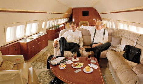 Microsoft founder Bill Gates (left) and Berkshire Hathaway CEO, Warren Buffett.