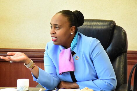 Nyeri Deputy Governor Caroline Karagu at her office during a past event.