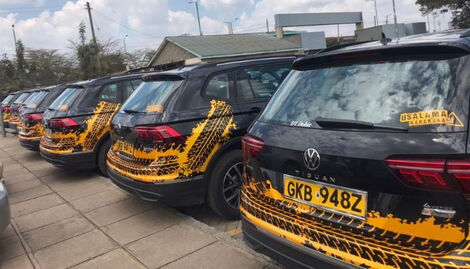 Cars received by NTSA for the Usalama Barabarani on Friday, November 18, 2022.