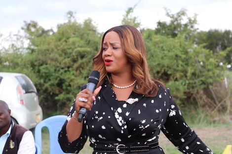 Laikipia Woman Representative Cate Waruguru at AIPCA Mwiyogo on November 5.