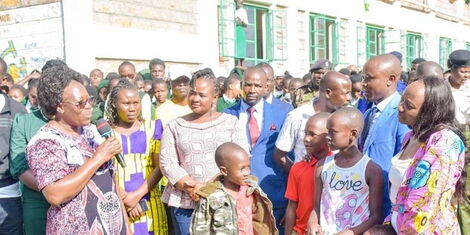 Charlene Ruto tours Moi Girls Nyabohanse in Kuria West constituency. 