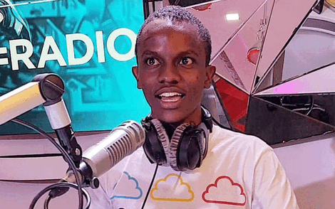 Charles Karumi hosting the NRG breakfast Club show in August 2020.