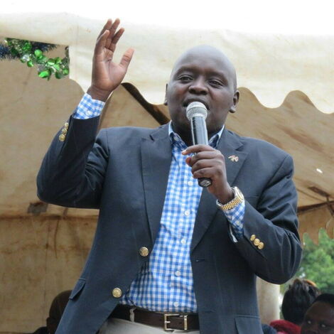 Nandi Senator Samson Cherargai during an address