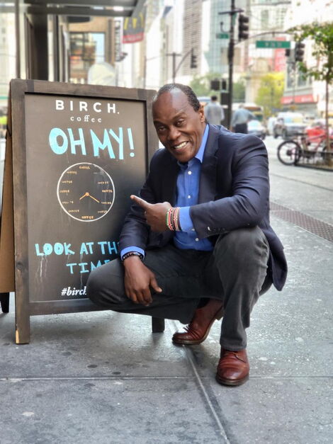 Citizen TV anchor Jeff Koinange in New York City on Saturday, October 16, 2021.