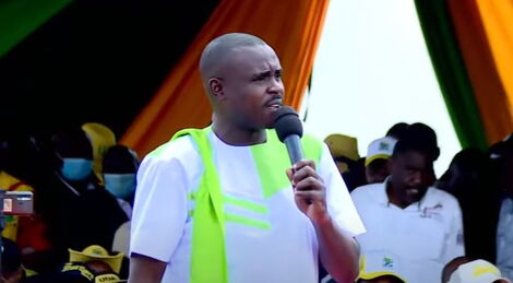 Kakamega Senator Cleophas Malala at the on Saturday, January 8, Eldoret Sports Club.