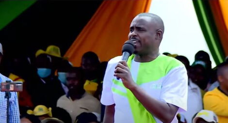Kakamega Senator Cleophas Malala at the on Saturday, January 8, Eldoret Sports Club.