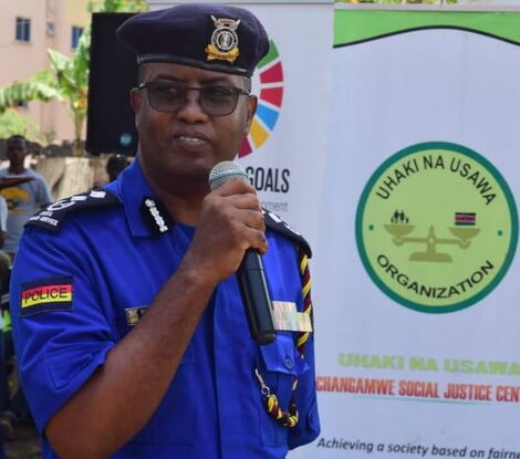 Nairobi Police Commander Rashid Yakub gives an address at a past function.