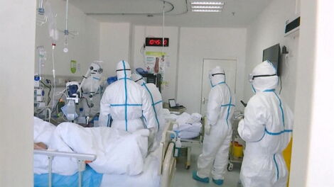 An image of medical officers in a hospital