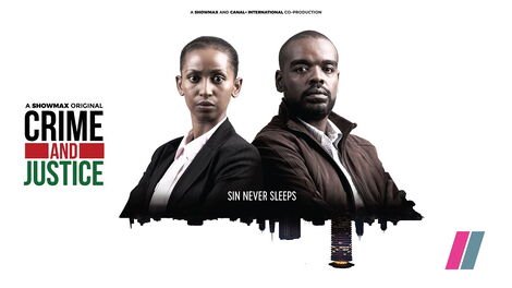 A Crime And Justice poster. Sarah Hassan portrays the role of Makena, a lead detective