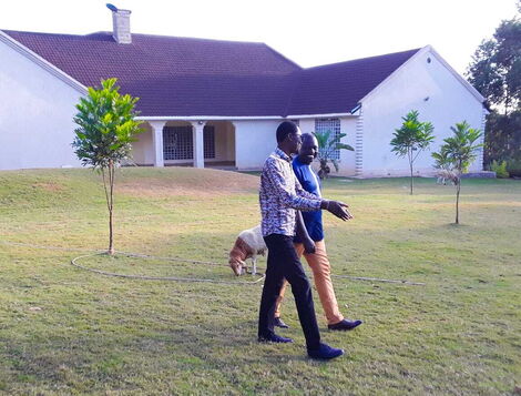 Kimilili MP Didmus Barasa with Deputy President William Ruto on Friday, January 7, 2022.