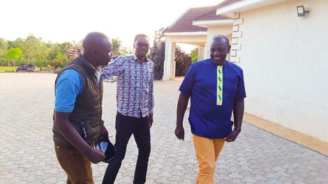 Kimilili MP Didmus Barasa with Deputy President William Ruto on Friday, January 7, 2022.