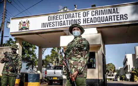 Undated Photo of Officers at DCI Headquarters Along Kiambu Road 