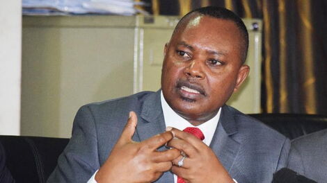 DCI Kinoti during an address